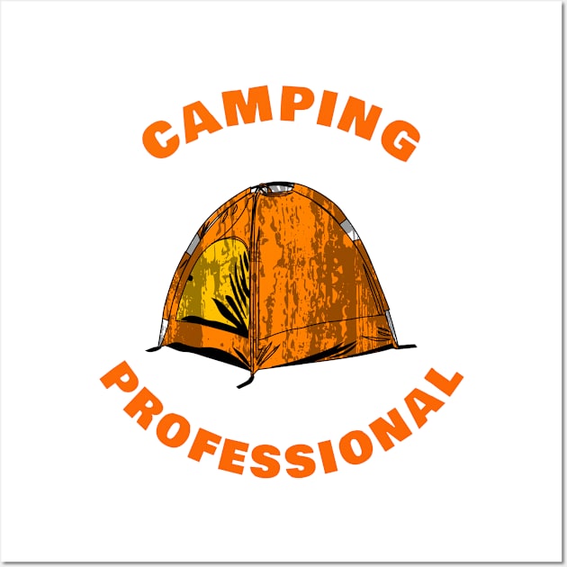 Camping Professional Wall Art by swagmaven